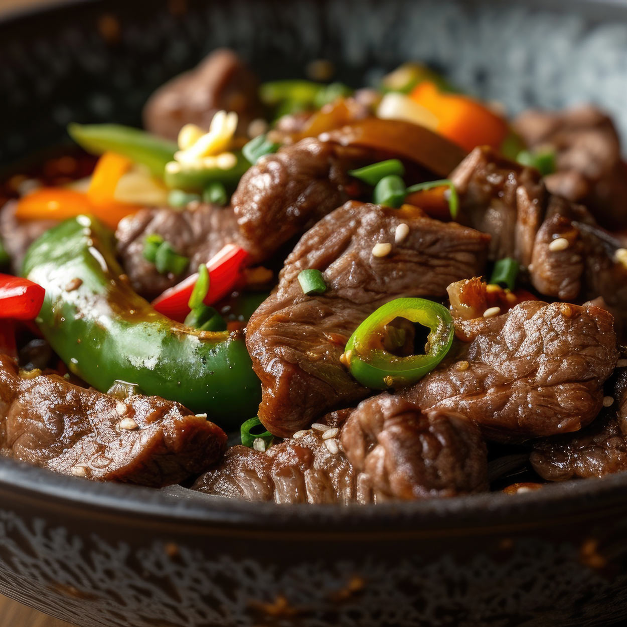 Chili plants with ripe fruit in a pot.